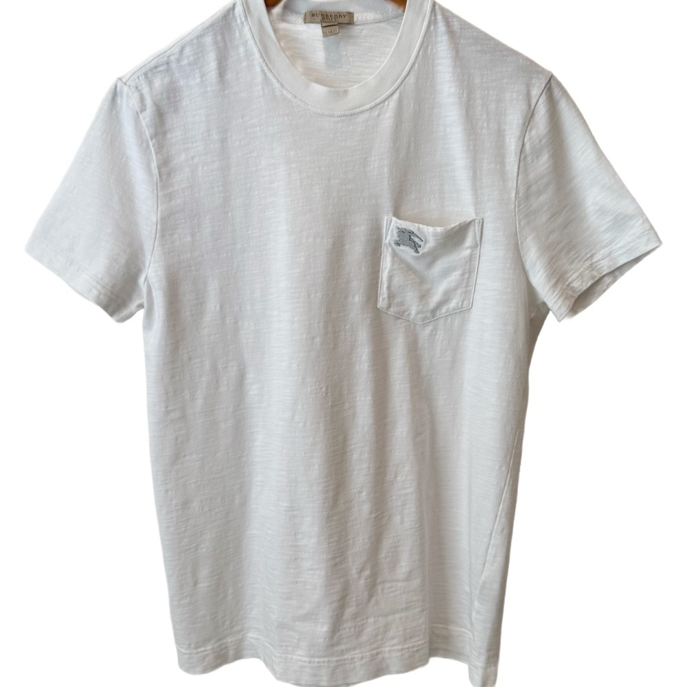 burberry • white short sleeve heavyweight tee